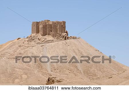 "Fakhr-al-Din al-Maani Castle, a medieval Arab fortress, UNESCO World Heritage Site, Palmyra, Tadmur, Palmyra District, Homs Governorate, Syria, Asia" View Large Photo Image Stock Image - "Fakhr-al-Din al-Maani Castle, a medieval Arab fortress, UNESCO World Heritage Site, Palmyra, Tadmur, Palmyra District, Homs Governorate, Syria, Asia". Fotosearch