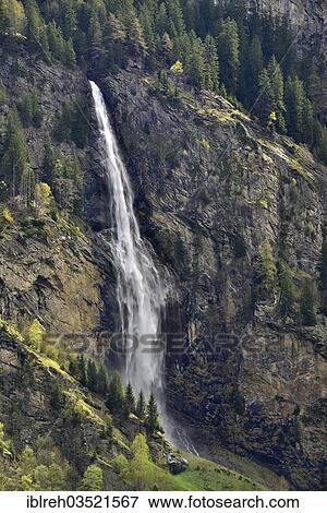 Stock Photo - "Fallbach waterfall, Maltatal, Carinthia, Austria, Europe". Fotosearch