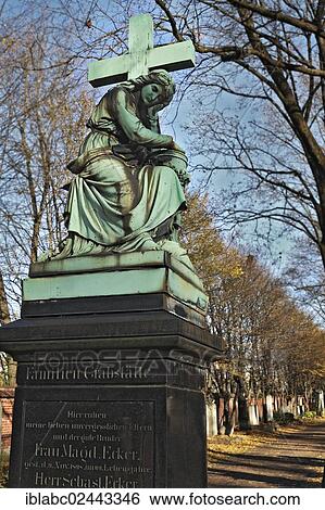 Stock Photograph - "Family grave, Ostfriedhof cemetery, Munich, Bavaria, Germany, Europe". Fotosearch