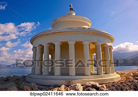 Fanari lighthouse or Agion Theodoron lighthouse, Kefalonia, Ionian Islands, Greece, Europe View Large Photo Image Stock Photograph - Fanari lighthouse or Agion Theodoron lighthouse, Kefalonia, Ionian Islands, Greece, Europe. Fotosearch