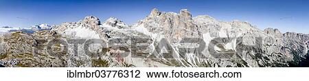 "Fanesspitze Mountain and Lagazuoi Mountain, with Marmolada Mountain in the distance, view while ascending the Tofane di Rozes Mountain along the Via Ferrata Giovanni Lipella climbing route, Belluno, Italy, Europe" View Large Photo Image Stock Image - "Fanesspitze Mountain and Lagazuoi Mountain, with Marmolada Mountain in the distance, view while ascending the Tofane di Rozes Mountain along the Via Ferrata Giovanni Lipella climbing route, Belluno, Italy, Europe". Fotosearch