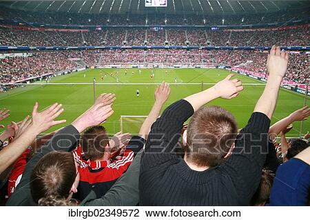 "Fans at the Allianz Arena football stadium, Munich, Bavaria, Germany, Europe" View Large Photo Image Stock Image - "Fans at the Allianz Arena football stadium, Munich, Bavaria, Germany, Europe". Fotosearch