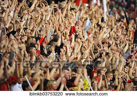 "Fans of football club Bayer 04 Leverkusen cheering on their team, Leverkusen, North Rhine-Westphalia, Germany, Europe" View Large Photo Image Stock Image - "Fans of football club Bayer 04 Leverkusen cheering on their team, Leverkusen, North Rhine-Westphalia, Germany, Europe". Fotosearch