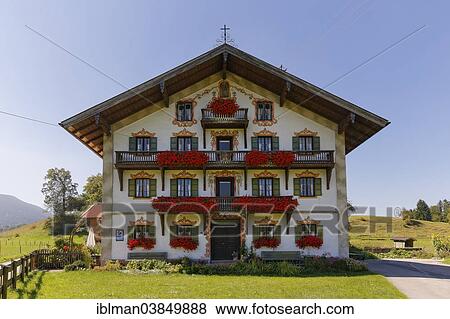 "Farmhouse in Funk near Hundham, Fischbachau, Upper Bavaria, Bavaria, Germany, Europe" View Large Photo Image Stock Photo - "Farmhouse in Funk near Hundham, Fischbachau, Upper Bavaria, Bavaria, Germany, Europe". Fotosearch