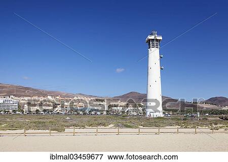 Stock Photo - "Faro de Jandia lighthouse, Jandia, Fuerteventura, Canary Islands, Spain, Europe". Fotosearch