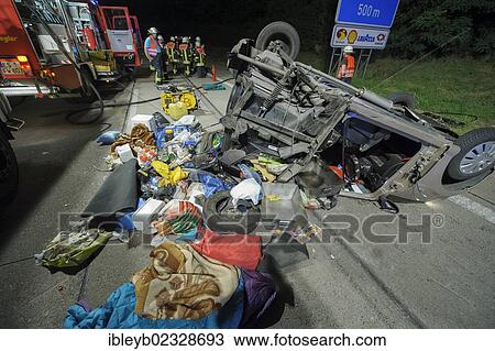 "Fatal accident involving a microcar that illegally drove on the A8 motorway, it only had a maximum speed of 45 kilometers per hour, Denkendorf, Baden-Wuerttemberg, Germany, Europe" View Large Photo Image Stock Image - "Fatal accident involving a microcar that illegally drove on the A8 motorway, it only had a maximum speed of 45 kilometers per hour, Denkendorf, Baden-Wuerttemberg, Germany, Europe". Fotosearch