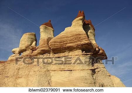 "Fatali Hoodoos, eroded hoodoos and rock formations in Blue Mosquito Canyon discolored by minerals, Coal Mine Mesa, Painted Desert, Hopi Reservation, Navajo Nation Reservation, Arizona, Southwest, United States of America, USA" View Large Photo Image Stock Image - "Fatali Hoodoos, eroded hoodoos and rock formations in Blue Mosquito Canyon discolored by minerals, Coal Mine Mesa, Painted Desert, Hopi Reservation, Navajo Nation Reservation, Arizona, Southwest, United States of America, USA". Fotosearch