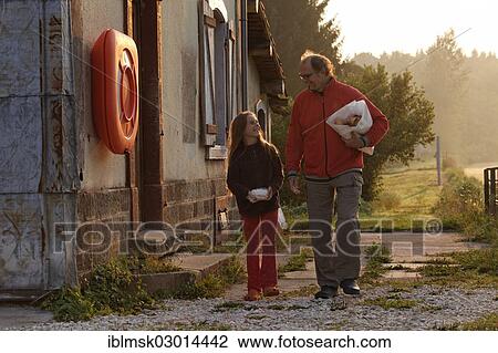 "Father and daughter shopping for bread in the early morning, Selles, Vesoul, Region Franche-Comte, Dep. Haute-Saone, France, Europe" View Large Photo Image Stock Image - "Father and daughter shopping for bread in the early morning, Selles, Vesoul, Region Franche-Comte, Dep. Haute-Saone, France, Europe". Fotosearch