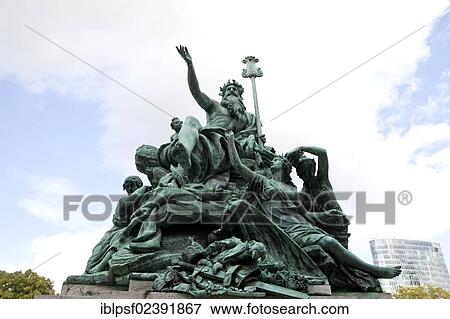 "Father Rhine and his Daughters"""", bronze fountain in front of the Staendehaus building, Duesseldorf, North Rhine-Westphalia, Germany, Europe" View Large Photo Image Stock Photo - "Father Rhine and his Daughters"""", bronze fountain in front of the Staendehaus building, Duesseldorf, North Rhine-Westphalia, Germany, Europe". Fotosearch