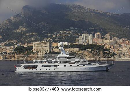 "Feadship motor yacht, White Cloud, crossing in front of Monaco, Principality of Monaco, Mediterranean Sea" View Large Photo Image Stock Image - "Feadship motor yacht, White Cloud, crossing in front of Monaco, Principality of Monaco, Mediterranean Sea". Fotosearch