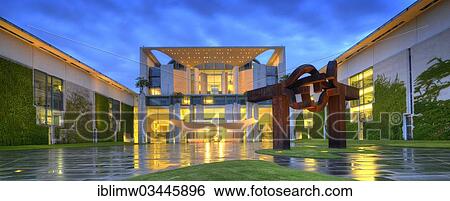 "Federal Chancellery at the blue hour, with reflection, Government District, Berlin, Berlin, Germany, Europe" View Large Photo Image Stock Photograph - "Federal Chancellery at the blue hour, with reflection, Government District, Berlin, Berlin, Germany, Europe". Fotosearch