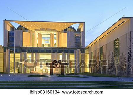 "Federal Chancellery, in the evening, Berlin, Berlin, Berlin, Germany, Europe" View Large Photo Image Picture - "Federal Chancellery, in the evening, Berlin, Berlin, Berlin, Germany, Europe". Fotosearch