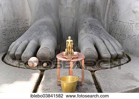 "Feet of the Gomateshwara statue, Jain ascetic, Jain Temple on Vindhyagiri Hill, Shravanabelagola, Karnataka, South India, India, Asia" View Large Photo Image Stock Image - "Feet of the Gomateshwara statue, Jain ascetic, Jain Temple on Vindhyagiri Hill, Shravanabelagola, Karnataka, South India, India, Asia". Fotosearch