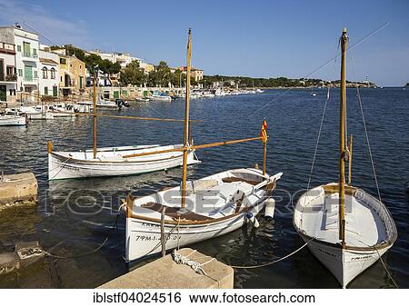 "Feluccas, traditional fishing boats, port of Porto Colom, Majorca, Balearic Islands, Spain, Europe" View Large Photo Image Stock Photograph - "Feluccas, traditional fishing boats, port of Porto Colom, Majorca, Balearic Islands, Spain, Europe". Fotosearch