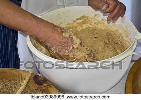"Female farmer kneading bread dough, Schwaz, Tyrol, Austria, Europe" View Large Photo Image Stock Photograph - "Female farmer kneading bread dough, Schwaz, Tyrol, Austria, Europe". Fotosearch