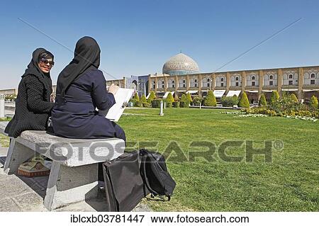 "Female students on Imam Square drawing the dome of Lotfollah Mosque, Isfahan, Isfahan Province, Persia, Iran, Asia" View Large Photo Image Stock Photo - "Female students on Imam Square drawing the dome of Lotfollah Mosque, Isfahan, Isfahan Province, Persia, Iran, Asia". Fotosearch