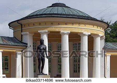 "Ferdinand's Source, classical pavilion and a statue of a woman, Marianske Lazne, Karlovy Vary Region, Bohemia, Czech Republic, Europe" View Large Photo Image Stock Photograph - "Ferdinand's Source, classical pavilion and a statue of a woman, Marianske Lazne, Karlovy Vary Region, Bohemia, Czech Republic, Europe". Fotosearch