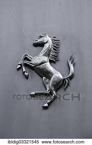 "Ferrari prancing horse logo, Cavallino Rampante, United Kingdom, Europe" View Large Photo Image Stock Photography - "Ferrari prancing horse logo, Cavallino Rampante, United Kingdom, Europe". Fotosearch