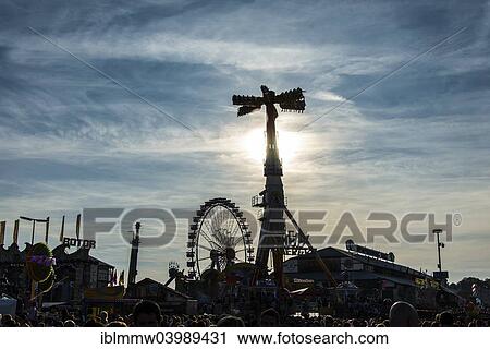 "Ferris wheel and fun rides in back light, Oktoberfest, Munich, Upper Bavaria, Bavaria, Germany, Europe" View Large Photo Image Stock Image - "Ferris wheel and fun rides in back light, Oktoberfest, Munich, Upper Bavaria, Bavaria, Germany, Europe". Fotosearch