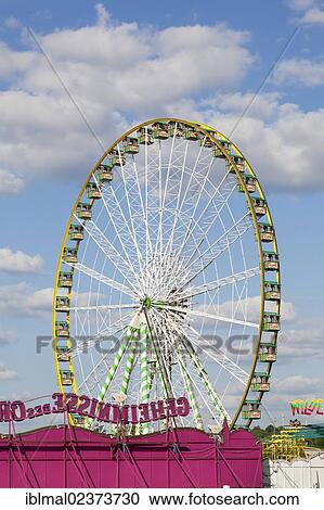 "Ferris wheel, Cannstatter Wasen, Stuttgart Beer Festival, spring festival, fairground, Stuttgart, Baden-Wuerttemberg, Germany, Europe" View Large Photo Image Stock Image - "Ferris wheel, Cannstatter Wasen, Stuttgart Beer Festival, spring festival, fairground, Stuttgart, Baden-Wuerttemberg, Germany, Europe". Fotosearch