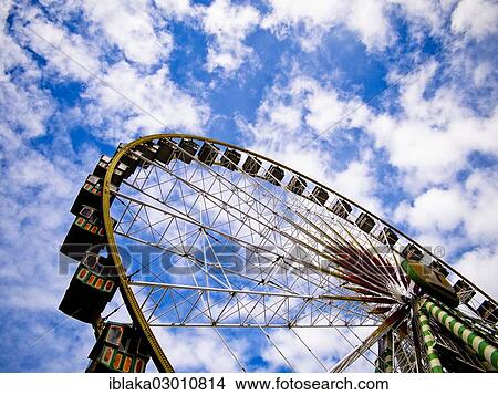 Picture - "Ferris wheel, Cranger Kirmes fair, Herne, Herne-Crange, North Rhine-Westphalia, Germany, Europe". Fotosearch