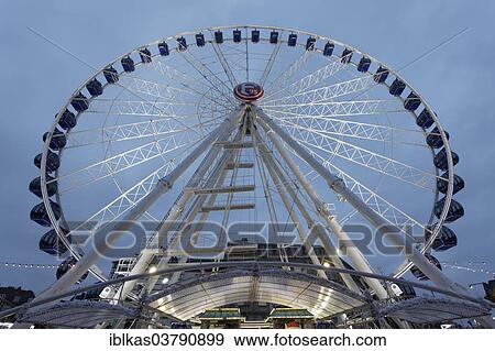 "Ferris wheel, illuminated, Dusseldorf, North Rhine-Westphalia, Germany, Europe" View Large Photo Image Stock Photo - "Ferris wheel, illuminated, Dusseldorf, North Rhine-Westphalia, Germany, Europe". Fotosearch
