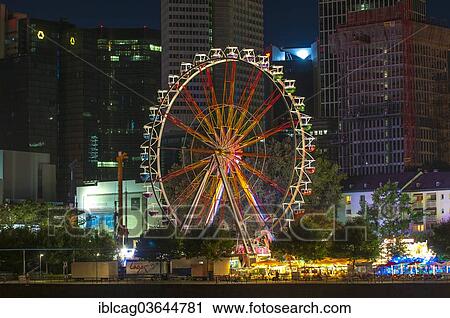 "Ferris wheel of the traditional Main Festival, Frankfurt am Main, Hesse, Germany, Europe" View Large Photo Image Stock Image - "Ferris wheel of the traditional Main Festival, Frankfurt am Main, Hesse, Germany, Europe". Fotosearch
