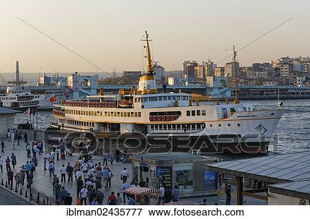 "Ferry, Eminonu ferry port, Golden Horn, Istanbul, european side, Turkey, Europe, PublicGround, Asia" View Large Photo Image Stock Photo - "Ferry, Eminonu ferry port, Golden Horn, Istanbul, european side, Turkey, Europe, PublicGround, Asia". Fotosearch