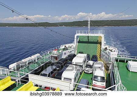 "Ferry from Krk to Cres, Kvarner Gulf, Croatia, Europe" View Large Photo Image Stock Photo - "Ferry from Krk to Cres, Kvarner Gulf, Croatia, Europe". Fotosearch