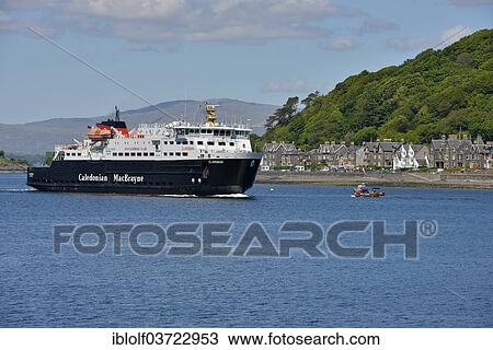 "Ferry of the Caledonian MacBrayne shipping company, off Oban, Argyll and Bute, Scotland, United Kingdom, Europe" View Large Photo Image Stock Image - "Ferry of the Caledonian MacBrayne shipping company, off Oban, Argyll and Bute, Scotland, United Kingdom, Europe". Fotosearch