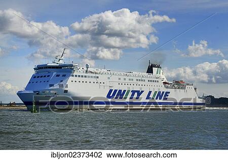 "Ferry Polonia leaving Swinoujscie in Poland, going to Ystad, Sweden, Europe" View Large Photo Image Stock Image - "Ferry Polonia leaving Swinoujscie in Poland, going to Ystad, Sweden, Europe". Fotosearch