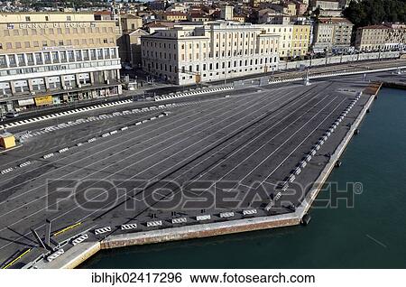 Ferry terminal, empty car park, Ancona, Italy, Europe View Large Photo Image Stock Photograph - Ferry terminal, empty car park, Ancona, Italy, Europe. Fotosearch