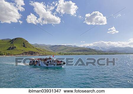 "Ferry to the island of Akdamar, Lake Van, Van province, Eastern Anatolia Region, Anatolia, Turkey, Asia" View Large Photo Image Stock Photo - "Ferry to the island of Akdamar, Lake Van, Van province, Eastern Anatolia Region, Anatolia, Turkey, Asia". Fotosearch