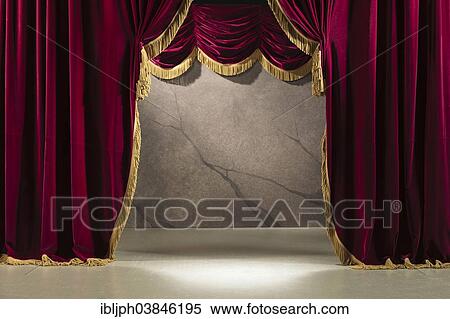 Festive red velvet curtain with gold braid View Large Photo Image Stock Photography - Festive red velvet curtain with gold braid. Fotosearch