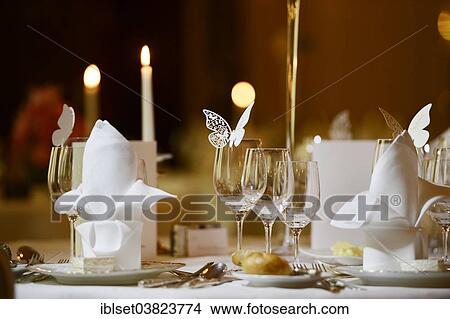 Festive table decoration at a wedding View Large Photo Image Picture - Festive table decoration at a wedding. Fotosearch