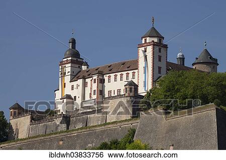 Stock Photograph - "Festung Marienberg Fortress, Wurzburg, Franconia, Bavaria, Germany, Europe". Fotosearch