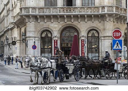 "Fiaker, a traditional horse-drawn carriage, in front of Cafe Central, Innere Stadt, Vienna, Vienna State, Austria, Europe" View Large Photo Image Stock Image - "Fiaker, a traditional horse-drawn carriage, in front of Cafe Central, Innere Stadt, Vienna, Vienna State, Austria, Europe". Fotosearch