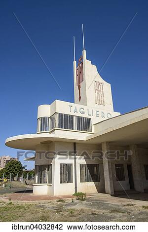 Stock Image - "Fiat Tagliero Building, Asmara, Eritrea, Africa". Fotosearch