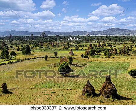 "Field of ruins of Buddhist pagodas, Ebene von Pagan, Bagan, Mandalay Division, Myanmar, Burma, Asia" View Large Photo Image Stock Image - "Field of ruins of Buddhist pagodas, Ebene von Pagan, Bagan, Mandalay Division, Myanmar, Burma, Asia". Fotosearch