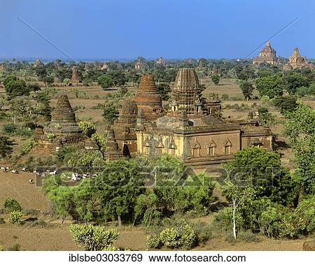 "Field with ruins of Buddhist pagodas and temples, Ebene von Pagan, Bagan, Mandalay Division, Myanmar, Burma, Asia" View Large Photo Image Stock Photo - "Field with ruins of Buddhist pagodas and temples, Ebene von Pagan, Bagan, Mandalay Division, Myanmar, Burma, Asia". Fotosearch