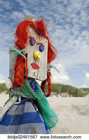 "Figure made of flotsam and jetsam, Amrum, North Frisian Islands, Schleswig-Holstein, Germany, Europe" View Large Photo Image Stock Photo - "Figure made of flotsam and jetsam, Amrum, North Frisian Islands, Schleswig-Holstein, Germany, Europe". Fotosearch