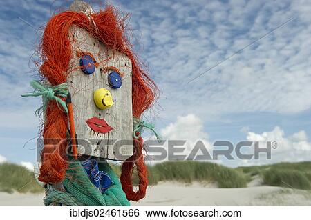 "Figure made of flotsam and jetsam, Amrum, North Frisian Islands, Schleswig-Holstein, Germany, Europe" View Large Photo Image Stock Photograph - "Figure made of flotsam and jetsam, Amrum, North Frisian Islands, Schleswig-Holstein, Germany, Europe". Fotosearch