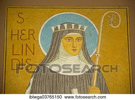 "Figure of Hildegard of Bingen in Eibingen Abbey, UNESCO World Heritage Upper Middle Rhine Valley, Rudesheim am Rhein, Hesse, Germany, Europe" View Large Photo Image Stock Image - "Figure of Hildegard of Bingen in Eibingen Abbey, UNESCO World Heritage Upper Middle Rhine Valley, Rudesheim am Rhein, Hesse, Germany, Europe". Fotosearch