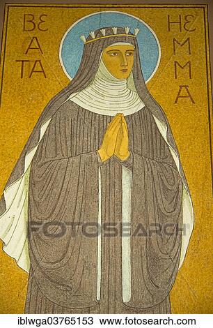 "Figure of Hildegard of Bingen in Eibingen Abbey, UNESCO World Heritage Upper Middle Rhine Valley, Rudesheim am Rhein, Hesse, Germany, Europe" View Large Photo Image Stock Image - "Figure of Hildegard of Bingen in Eibingen Abbey, UNESCO World Heritage Upper Middle Rhine Valley, Rudesheim am Rhein, Hesse, Germany, Europe". Fotosearch