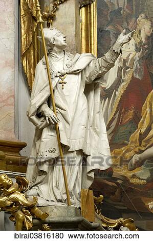 "Figure of St. Ulrich, baroque Church of the Assumption of St. Mary, Ettal Abbey, Ettal, Upper Bavaria, Bavaria, Germany, Europe" View Large Photo Image Stock Image - "Figure of St. Ulrich, baroque Church of the Assumption of St. Mary, Ettal Abbey, Ettal, Upper Bavaria, Bavaria, Germany, Europe". Fotosearch