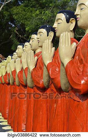 "Figures of Buddhist monks in front of a monastery, near Sigiriya, Central Province, Sri Lanka, Asia" View Large Photo Image Stock Image - "Figures of Buddhist monks in front of a monastery, near Sigiriya, Central Province, Sri Lanka, Asia". Fotosearch