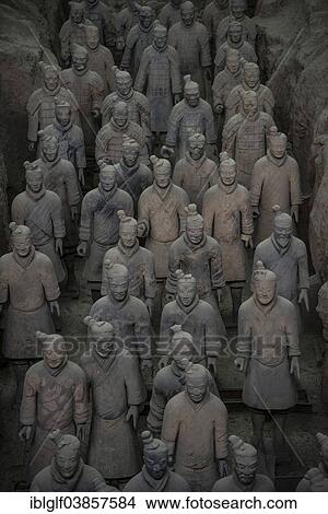 "Figures of the Terracotta Army, Xian, Shaanxi Province, China, Asia" View Large Photo Image Picture - "Figures of the Terracotta Army, Xian, Shaanxi Province, China, Asia". Fotosearch