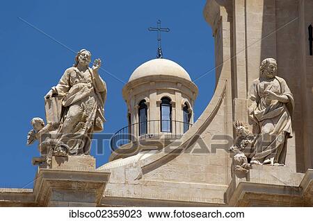 "Figures on the Cathedral of San Nicolo, UNESCO World Heritage Site, Noto, province of Syracuse, Sicily, Italy, Europe" View Large Photo Image Stock Image - "Figures on the Cathedral of San Nicolo, UNESCO World Heritage Site, Noto, province of Syracuse, Sicily, Italy, Europe". Fotosearch
