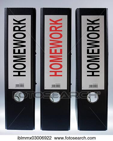File folders labeled " Homework" View Large Photo Image Stock Image - File folders labeled " Homework". Fotosearch