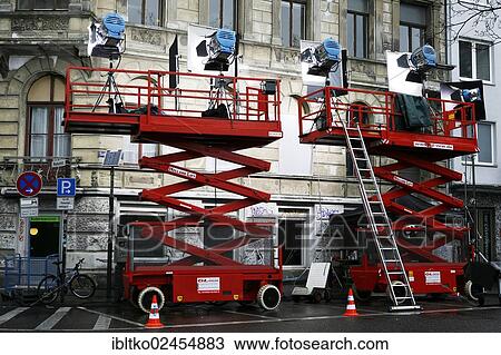 "Film lighting, film shoot in an old building lit from the outside, Cologne, North Rhine-Westphalia, Germany, Europe" View Large Photo Image Stock Image - "Film lighting, film shoot in an old building lit from the outside, Cologne, North Rhine-Westphalia, Germany, Europe". Fotosearch